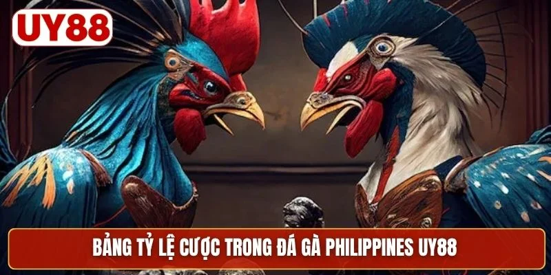 Bảng tỷ lệ cược trong đá gà Philippines UY88