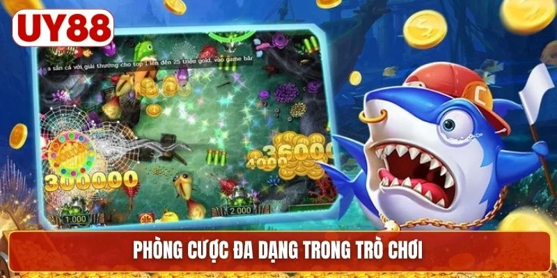 Phòng cược đa dạng trong trò chơi