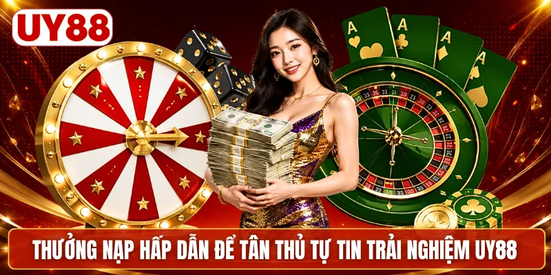 Thưởng nạp hấp dẫn để tân thủ tự tin trải nghiệm UY88